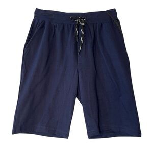 SMASH Navy Athleisure Shorts L NWT Drawstring Elastic Waist Zip Pocket